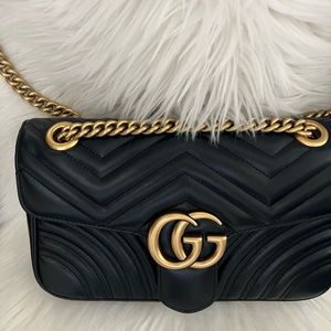 Gucci small marmont black bag